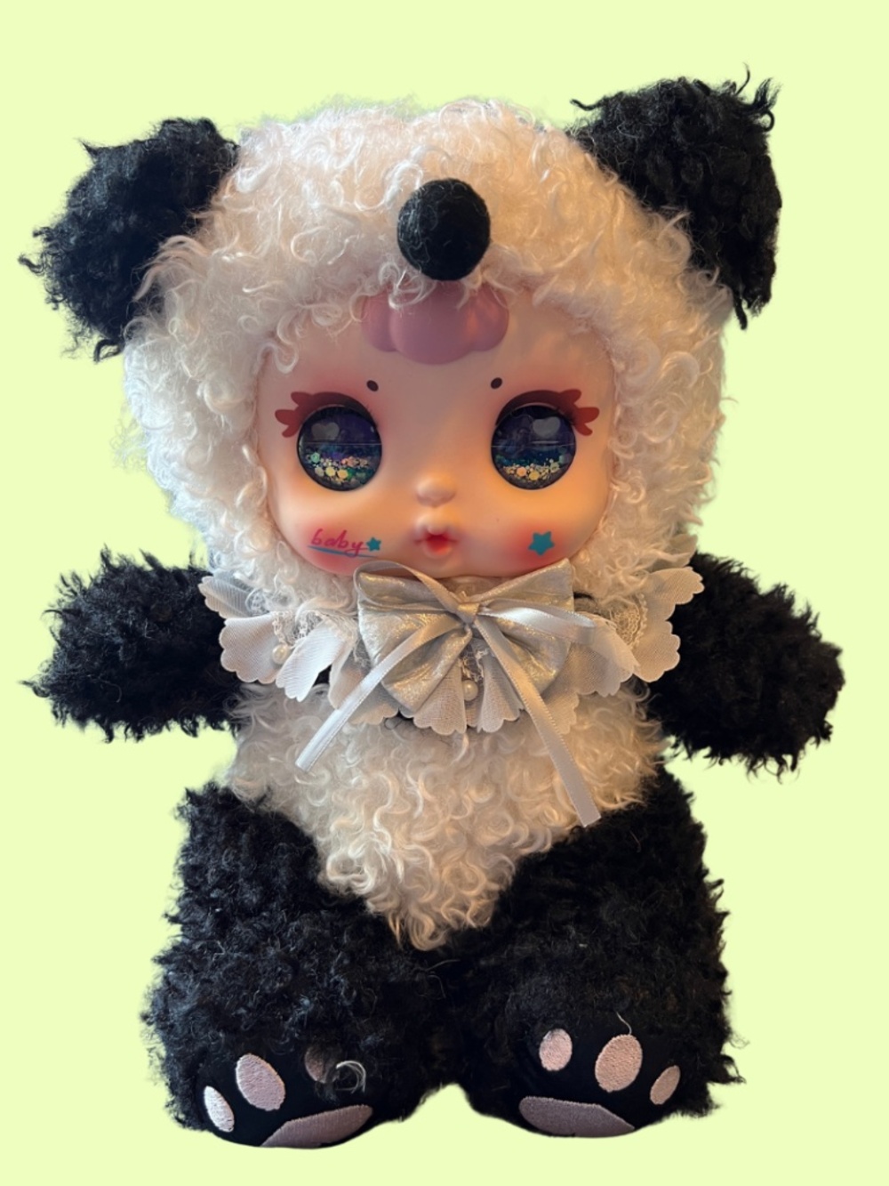 MM Sugar Baby Candy Sweetheart Baby Sitting 400% plush toy collectible Panda